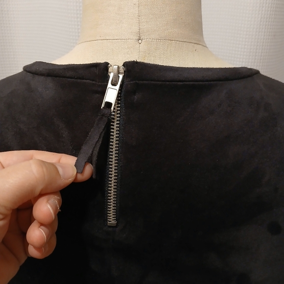 Zara Trafaluc Ultrasuede Bodycon Cocktail Dress Size Small - Picture 6 of 10